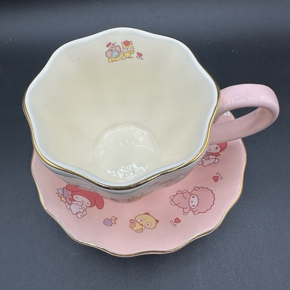 NEW Sanrio My Melody Ceramic Breakfast Cup & Saucer In Box - Picture 7 of 8